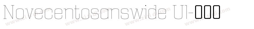 Novecentosanswide Ul字体转换